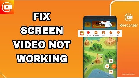 How To Fix And Solve Screen Video Not Working On Screen Recorder XRecorder App | Final Solution