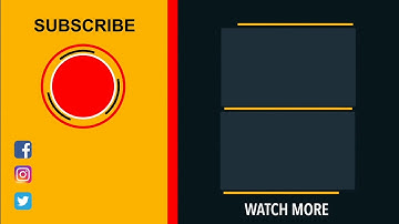 OUTRO TEMPLATE for END SCREEN without text Copyright FREE | Channel Maker