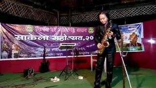 Kiran  Saxophone festival Sakela 2016assam Jagun