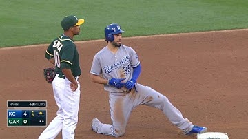 KC@OAK: Royals plate two runs on single and error