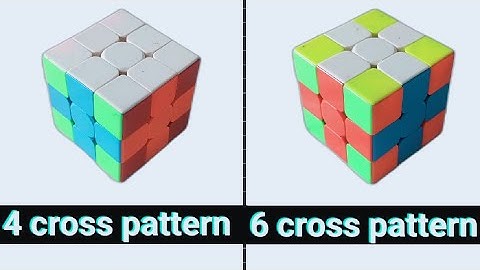 4 cross pattern and 6 cross pattern in 3×3 Rubik