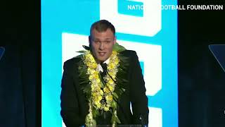Iowa linebacker Jack Campbell's William V. Campbell Trophy acceptance speech
