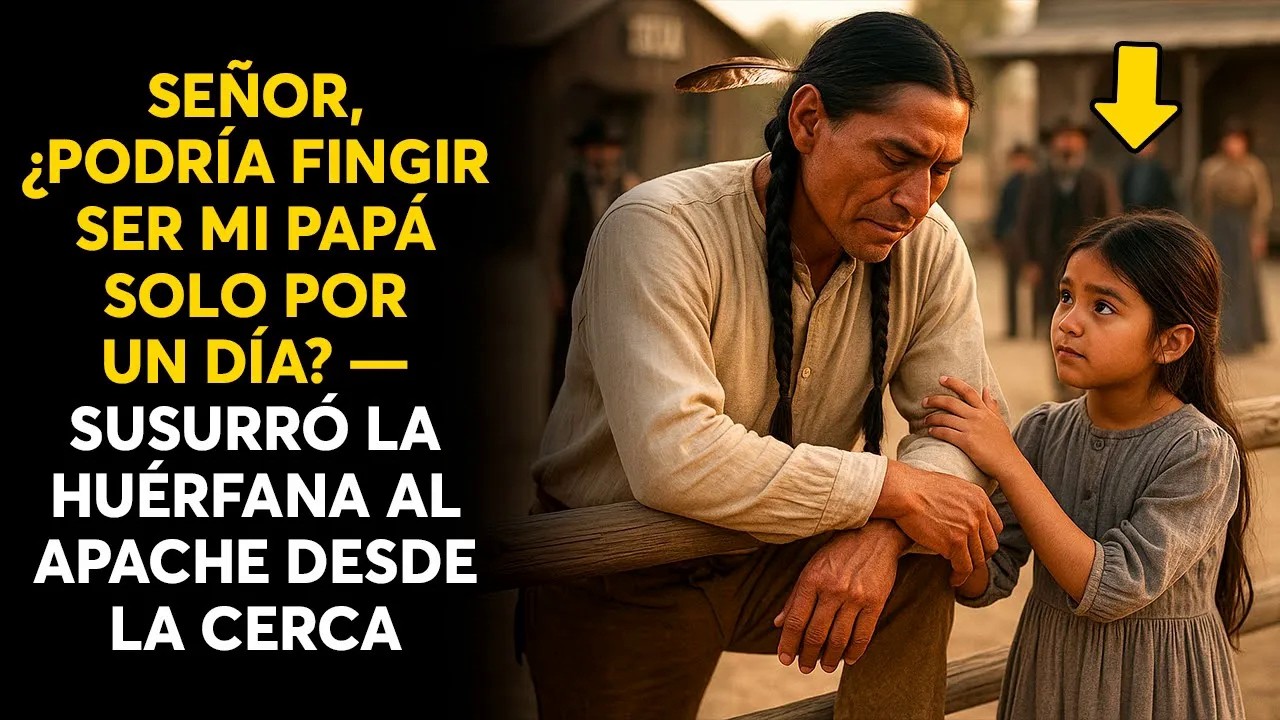 SEÑOR, ¿PODRÍA FINGIR SER MI PAPÁ SOLO POR UN DÍA  — SUSURRÓ LA HUÉRFANA AL APACHE DESDE LA CER