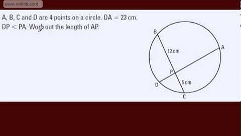 GCSE Tutorial   Intersecting Chord Theorem Tangent Secant linked pair)