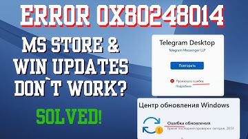 Error 0x80248014. Reset Windows Update & Restore MS Store in few clicks
