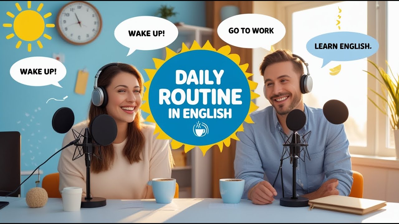 Daily Routine in English | Easy English Conversation for Beginners ...