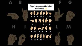 Sign Language Alphabet A–Z Explained in Seconds! 🤟✨