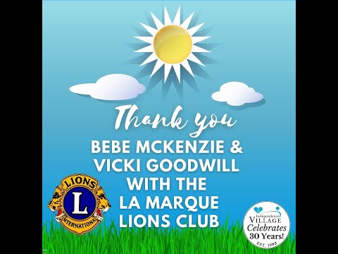 La Marque Lions Club Sign Landscaping