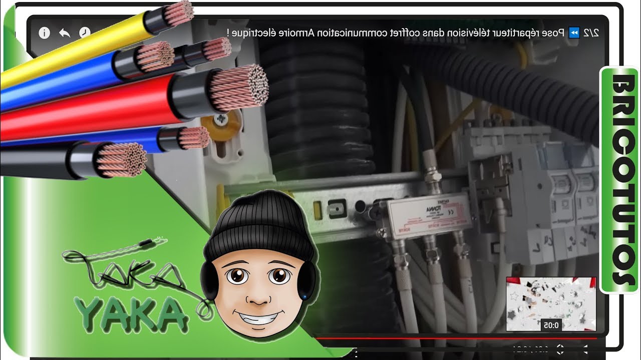 2/2 ⏩ Pose répartiteur télévision dans coffret communication Armoire électrique ! drywall anchors