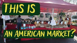 Is this a real American market? Loudoun Farmers Market Walk (4K, No Talking) ⭐