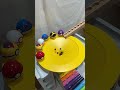 Oddly Satisfying Marble Run ASMR 🌈 Yellow Circles 🟡 Xylophone④