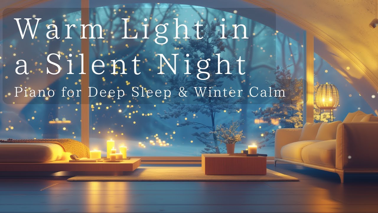 Relaxing Piano for Deep Sleep & Winter Calm | Warm Light in a Silent ...