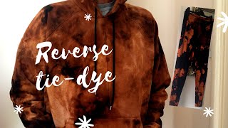 HOW TO: REVERSE TIE-DYE | BLEACH your hoodie, leggings AND sweatpants with the scrunch technique.
