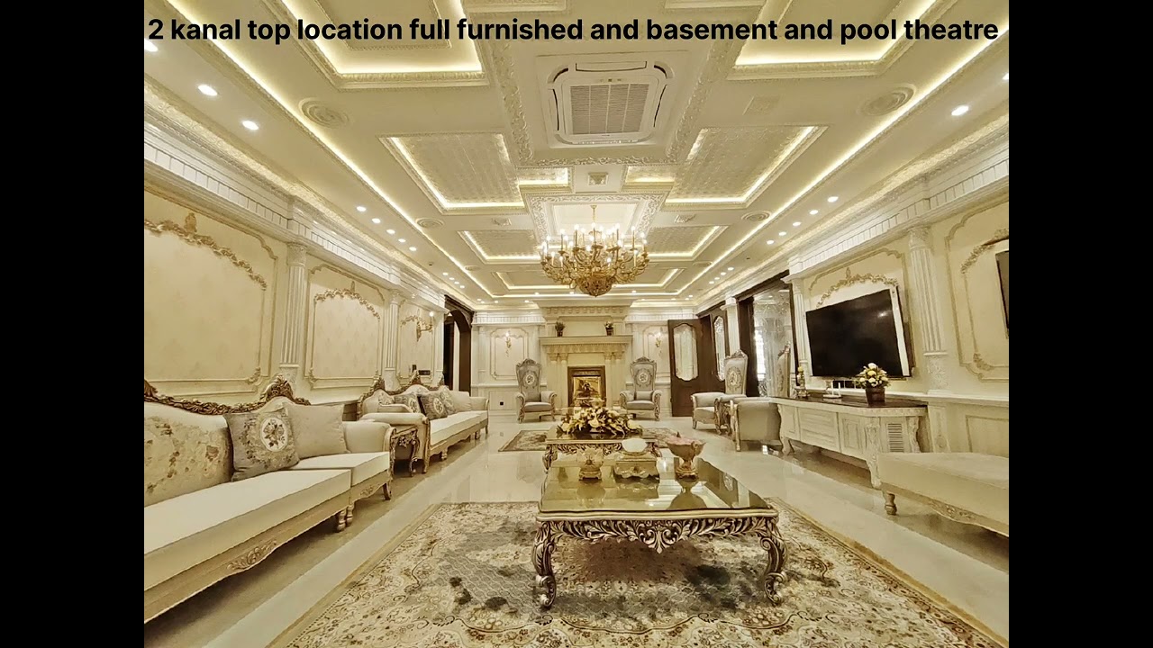 2  Kanal Brand New Art Of State Designer Full Basement Fully Furnished Bungalow With Swimming pool