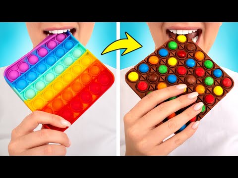 DIY Nano Tape Bubble Fidget Toy 🎨 🐼 Cool Crafts And Amazing Hacks For Your Kids