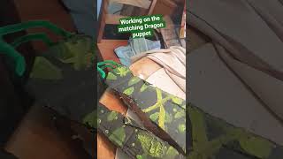 working on the matching Dragon!#dragon #music #paperdragon #haveitoldyoulatelythatiloveyou #green