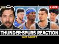 THUNDER-SPURS GAME 7 REACTION: Wembanyama & Castle win EPIC game vs. Shai Gilgeous-Alexander