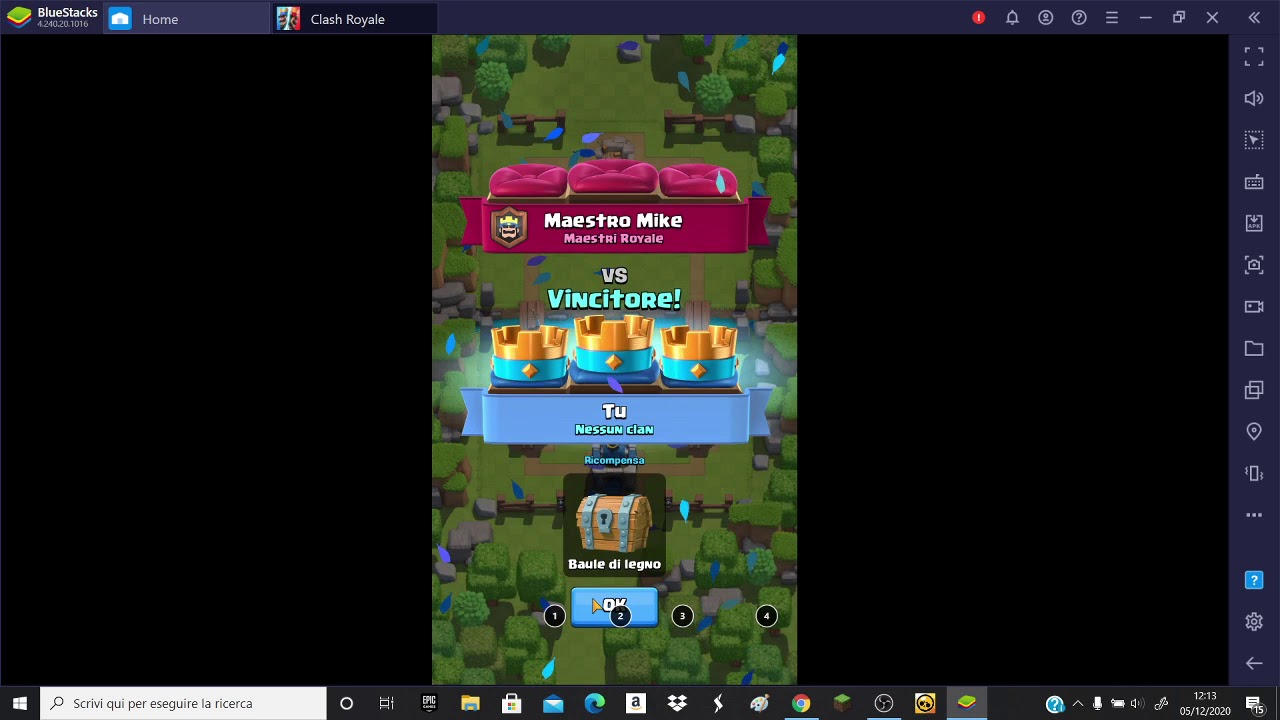 gioco per la prima volta a clash royale - YouTube