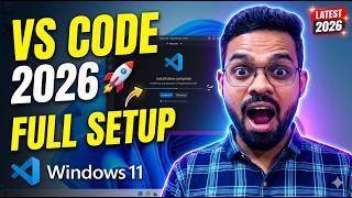 How to Install VS Code 2026 (Complete Setup Tutorial) 💻 Beginner Friendly!