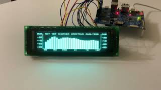 STM32MP257 + Noritake GU256X64D-3900B + Not Yet Another Spectrum Analyzer