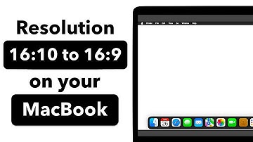 Change Resolution 16:10 to 16:9 on MacBook