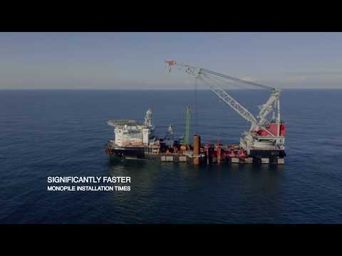Seaway 7 - Monopile Installation on DP - video from Seaway