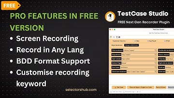 #TestCaseStudio Free Version with Screen Recording, BDD Format & All Lang/Customise Support 🎉