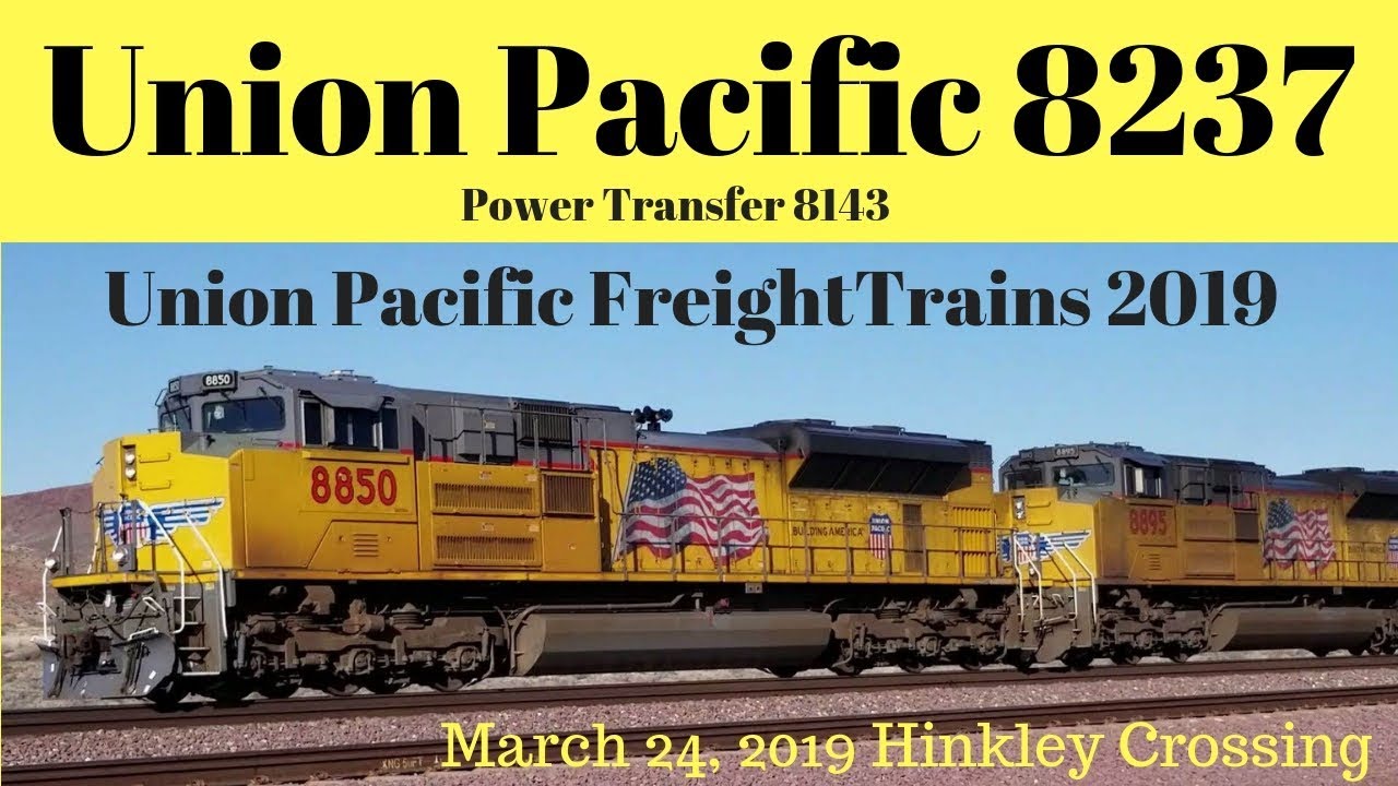 Union Pacific Power Move & UP Intermodal Train - 
