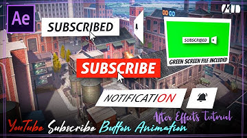 YouTube Subscribe Button Animation in After Effects Tutorial - Quick Method - Free Files Included