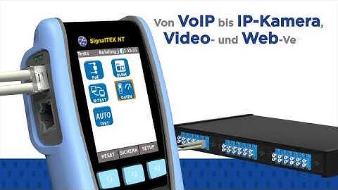 SignalTEK NT Netzwerk Transmission-Testerfür Kupfer und- Glasfaserstrecken (DE)