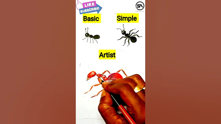 How to Draw Easy 3D Ant 🐜🐜🐜#art #drawing #ants #howtodraw #easydraw #sanjoyarts
