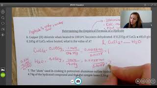APChem Unit A Determining the Formula of a Hydrate