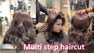 Mult￼i Step Haircut Easy Technique || Multi Step Cut Adam Tarika || Multi Layer Kese kare / hairs