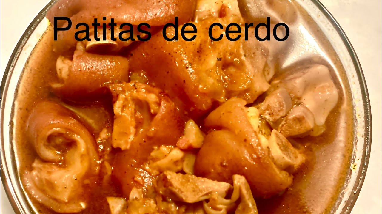 Patitas De Cerdo Guisadas YouTube