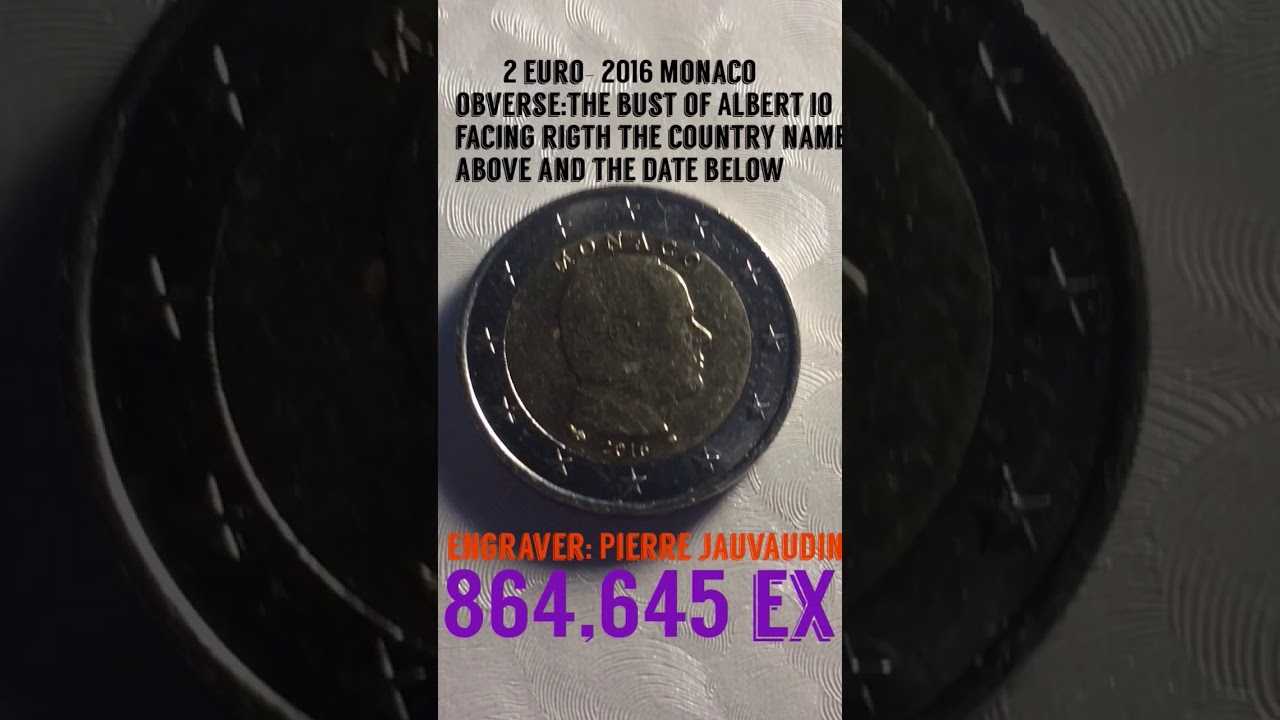 2 EURO 2016 MONACO ALBERT II ( STANDARD CIRCULATION COIN )