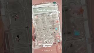 CoolKiller Mechanical Calculator🎀 #calculator #handmade #keycaps #unboxing #kawaii #pink #현금생활