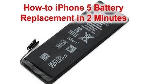 iPhone 5 Battery Replacement Done in 2 Minutes