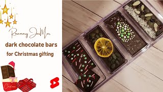 Rosemary JasMar Dark chocolate bars for Christmas gifting #shorts