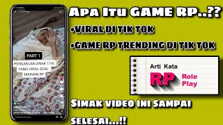 Apa Itu Game RP ( roleplay ) yang lagi viral Di tiktok Terbaru || Simak video ini sampai selesai