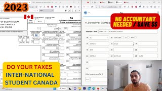 INTERNATIONAL STUDENTS TAXES CANADA | DO YOUR TAXES YOURSELF |  FULL PROCESS.