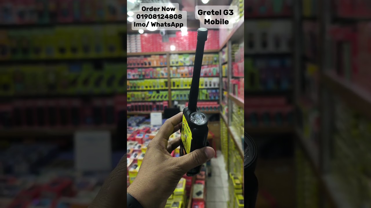 Gretel G3 Power Bank Mobile Dual Sim 9800 Mah Big Battery With Big Torch New Intact Box