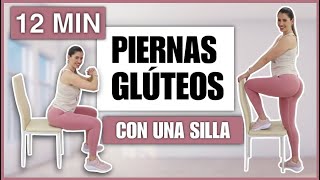 PIERNAS TONIFICADAS Y GLÚTEOS GRANDES |  EJERCICIOS CON UNA SILLA SIN PESAS | NatyGlossGym screenshot 3