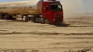 طريق اليمن اظهر قوة شاحنات فولفو