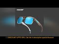 KDEAM Square Men's Polarized Sunglasses Outdoors Lifestyle Coating Sun Glasses New Matching Colors W