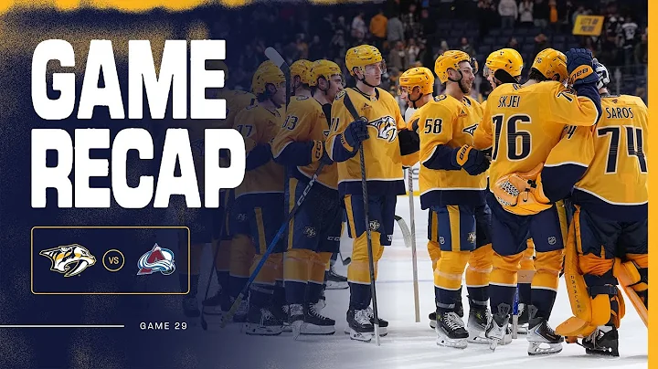 PREDS WIN: Game Highlights vs Colorado Avalanche: Dec. 9th