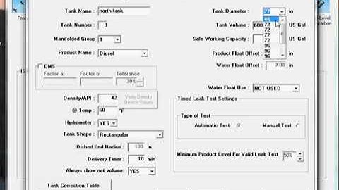 SiteConnect   Configure Tank and Probe