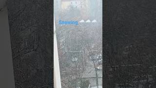 Snowing 🌨️ in Dushanbe. Сильный снегопад в Душанбе пря сейчас