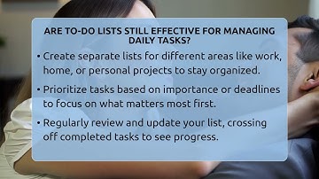 Are To-do Lists Still Effective For Managing Daily Tasks? - The Personal Growth Path