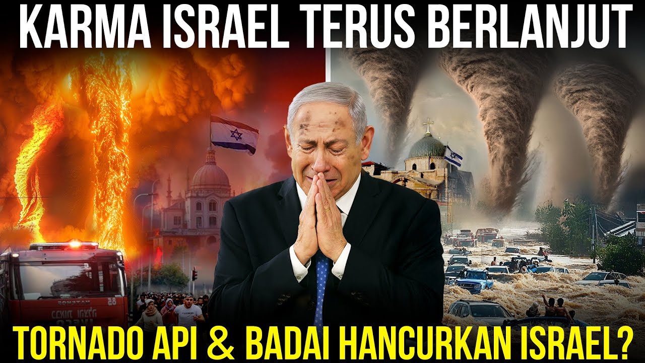 ALAM MURKA PADA ISRAEL, JUTAAN ORANG MENJERIT! Usai Badai, Tornado Api ...