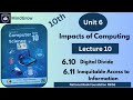 6.10 &amp; 6.11 | Digital Divide &amp; Inequitable Access to Information | Class 10 Computer Science | FBISE